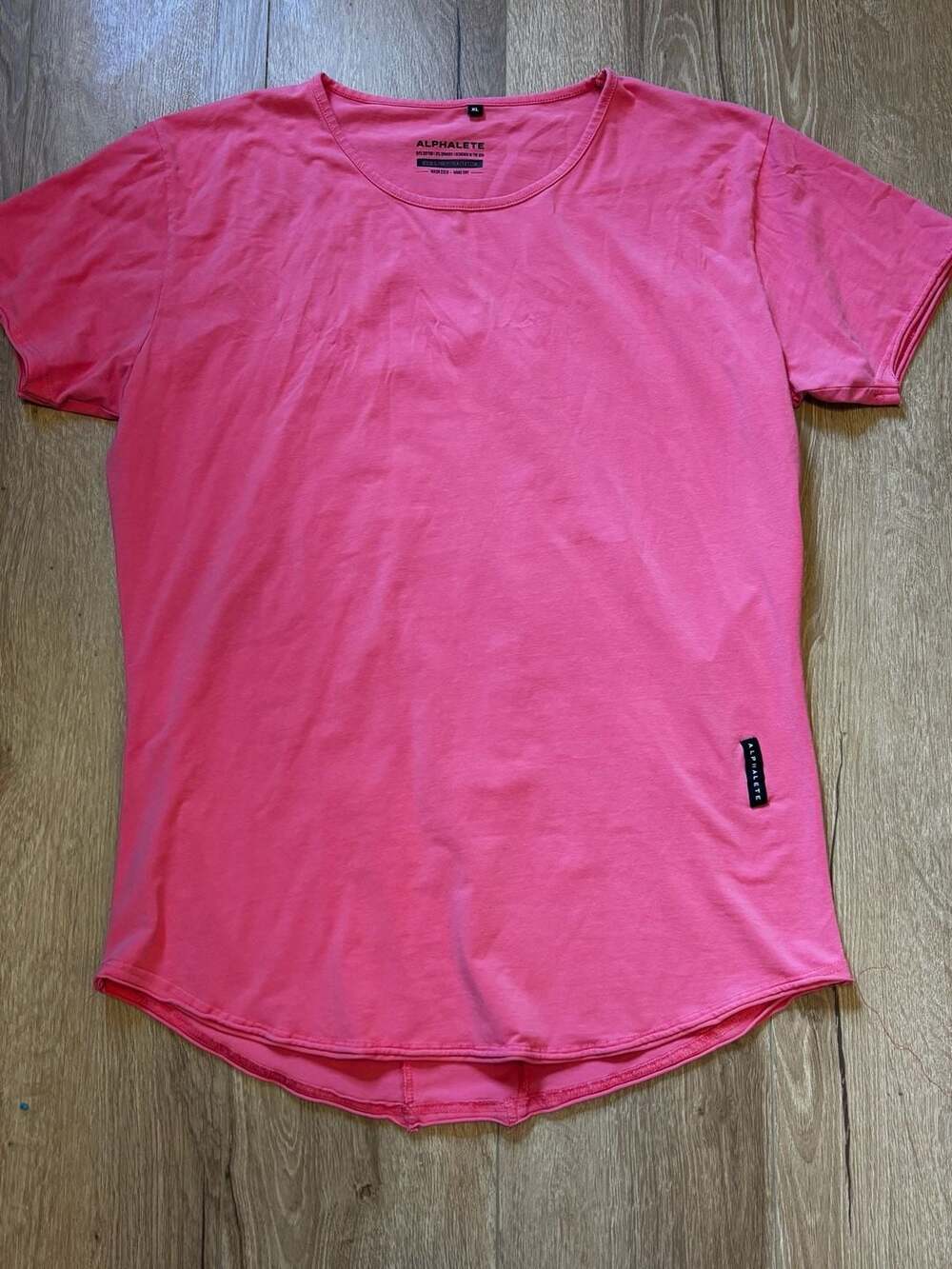 Alphalete T-Shirt Size XL Pink Cotton Blend
